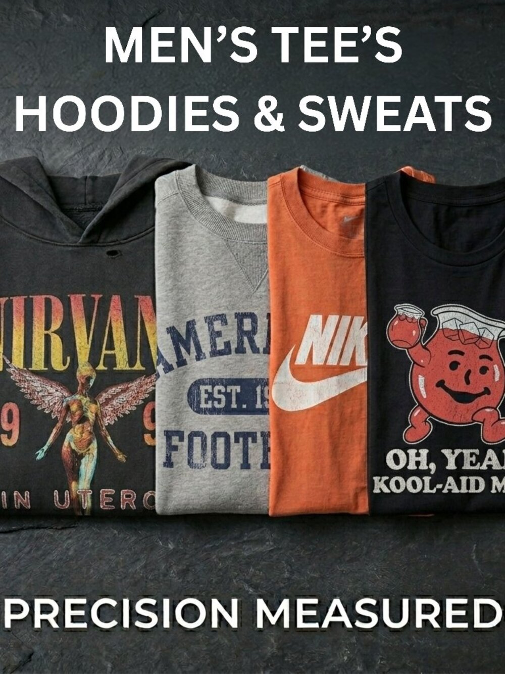 Men's Tee's - Hoodies & Sweats Size Small - Big & Tall